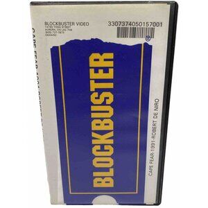 Blockbuster Cape Fear 1991 VHS Video Store Rental Movie Clamshell Case